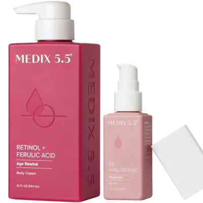 Medix 5.5 Retinol + Ferulic Acid & 3% Hyaluronic Anti-wrinkle Hydration Bundle