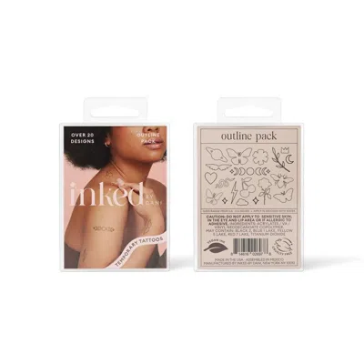 Inked By Dani Outline Temporary Tattoo Pack In Black