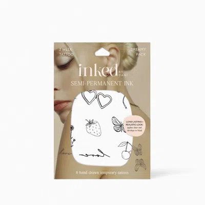 Inked By Dani Dreamy Semi-permanent Ink 8-pack Temporary Tattoos In Black