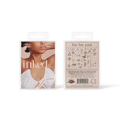Inked By Dani Fine Line Temporary Tattoo Pack In Black