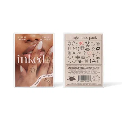 Inked By Dani Finger Tats Temporary Tattoo Pack In Multi