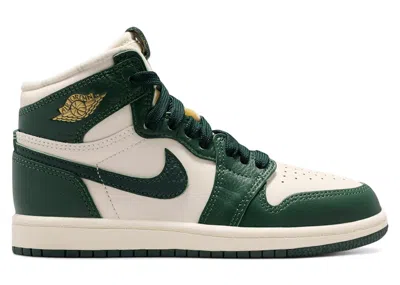 Pre-owned Jordan 1 Retro High Og Sneakers In Pale Ivory/pro Green/fir