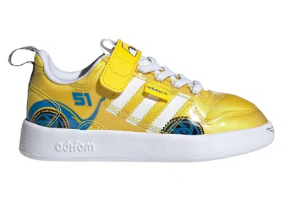 Pre-owned Adidas Originals Adifom Forum 360 Disney Pixar Cars Cruz Ramirez Sneakers In Yellow/blue/white In Multi