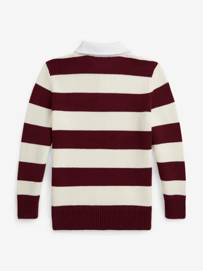 Ralph Lauren Boys Striped Rugby Pullover In Multi