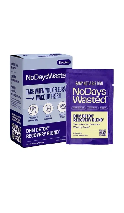 No Days Wasted Dhm Detox Recovery Blend 5 Pack