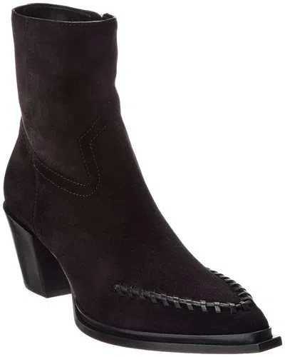 Jimmy Choo Cece 60 Suede Ankle Boots In Black