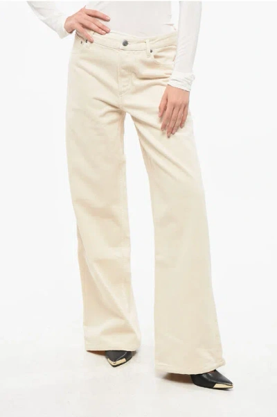 Apc 5 Pockets Elisabeth Pants With Logo Button Grösse 29 In White