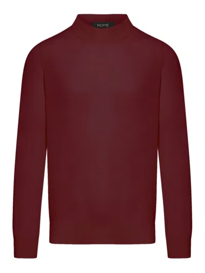 Nome By Gransasso Wool Turtleneck In Red
