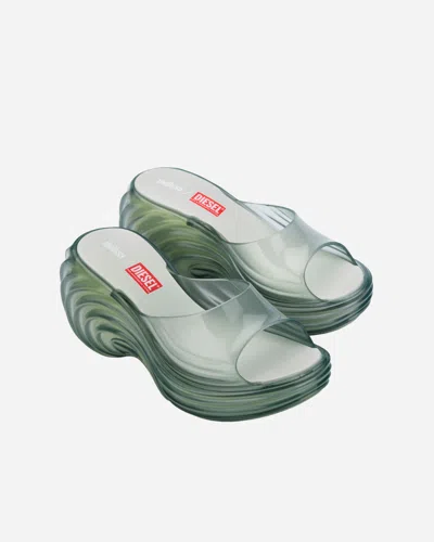 Diesel Transparent Melissa Edition Quantum Platform Heeled Sandals In Multi