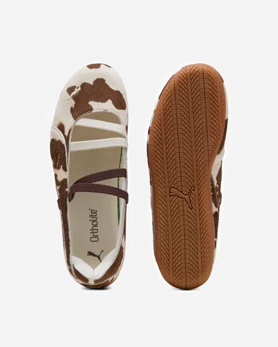Puma Speedcat Genuine Calf Hair Ballet Sneaker In Animal Print