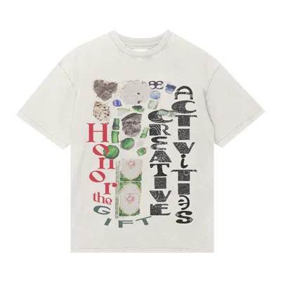 Pre-owned Honor The Gift Honor Creative Tee 'bone' | Cream | Men's Size S In White