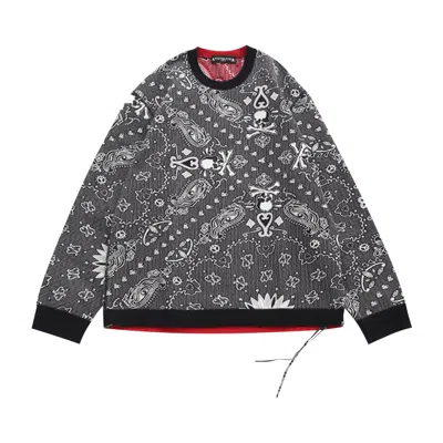 Pre-owned Mastermind Japan Mastermind World Reversible Long-sleeve Tee 'black/red' | Men's Size S