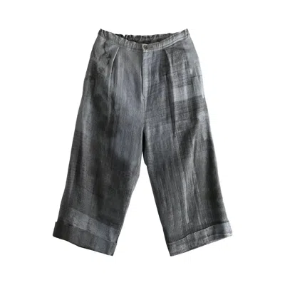 Pre-owned Y's O-front Tuck Mackin P Pant 'grey' | Women's Size 2 In Gray
