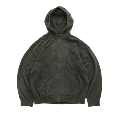 Pre-owned Mastermind Japan Mastermind World Lounge Zip Up Hoodie 'charcoal/white' | Grey | Men's Size M In Gray