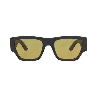 Pre-owned Alexander Mcqueen Square-frame Recycled Acetate Sunglasses 'grey Yellow' | Multi-color | Men's Size