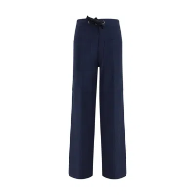 Forte Forte Cotton Bull Trousers In Blue