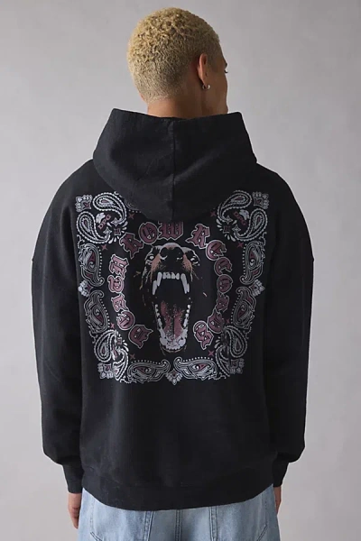 Urban Outfitters Death Row Records Doberman Graphic Hoodie Sweatshirt In Black, Men's At  In Black