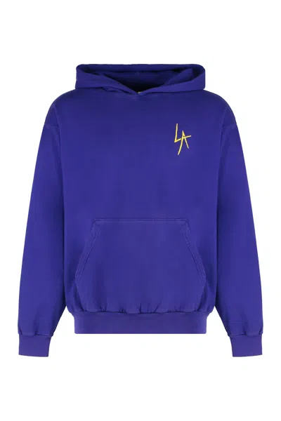 Local Authority La Slash Hoodie In Blue