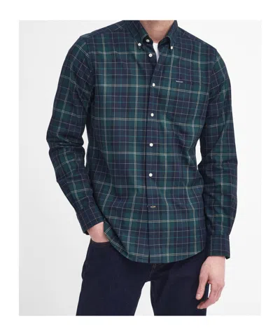 Barbour Wetheram Tailored Long-sleeved Shirt In Green