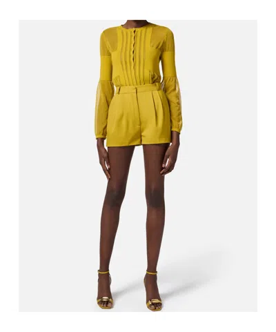 Elisabetta Franchi Shorts In Yellow