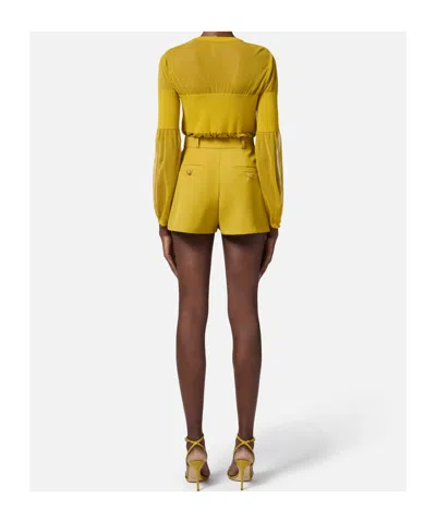 Elisabetta Franchi Shorts In Yellow