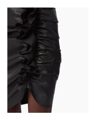 Nina Ricci Midi Skirt With Drape In Black