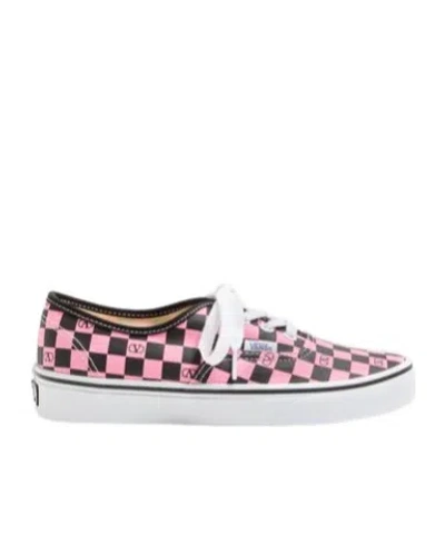 Valentino Garavani And Vans Low-top Trainer In Fabric With Vlogo Checkerboard Print In Multi