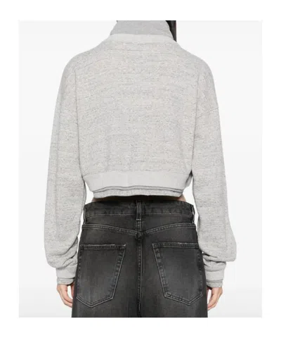 Miharayasuhiro Maison Mihara Yasuhiro Layered Effect Cropped Sweatshirt In White