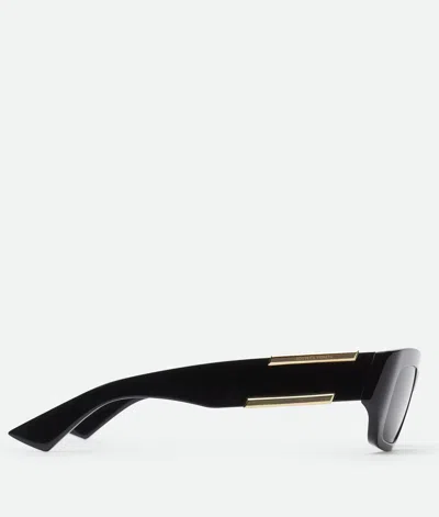 Bottega Veneta Eyewear Dash Rectangular Sunglasses In Black