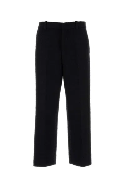 Gucci Black Cropped Trousers In Black