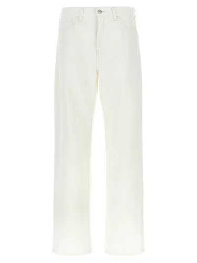 Carhartt Logo-patch Cotton Jeans In White