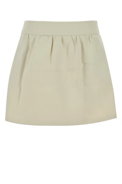 Max Mara Beige Jersey Skirt In Neutral