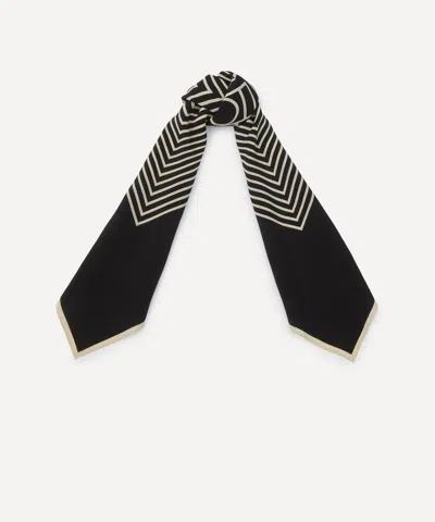 Totême Toteme Women's Centred Monogram Silk Scarf In Multi