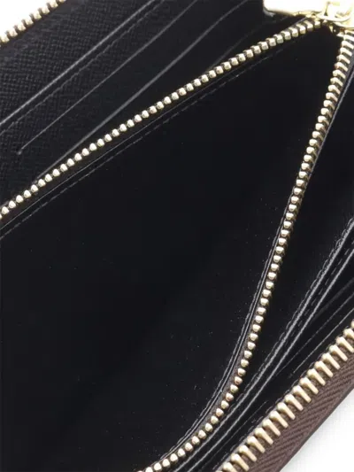 Pre-owned Louis Vuitton 2021-2025 Monogram Giant Reverse Zippy Wallet Long Wallets In Brown
