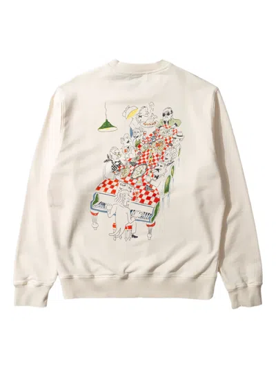 Dean Edmonds Graphic Print Sweatshirt In Neutral