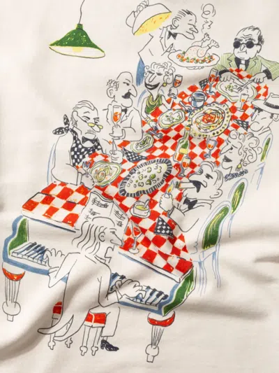 Dean Edmonds Graphic Print Sweatshirt In Neutral