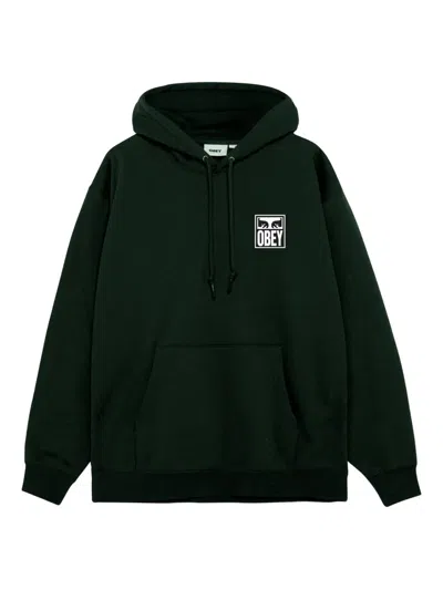Obey Eyes Icon Hood Fleece In Black