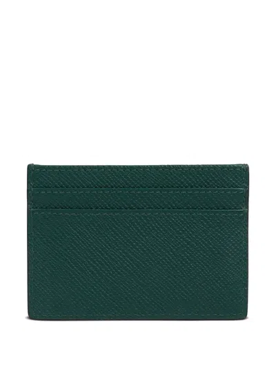 Smythson Leather Cardholder In Brown