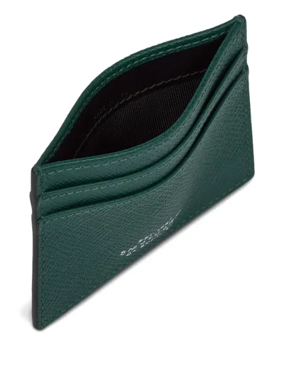 Smythson Leather Cardholder In Brown