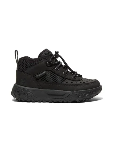 Timberland Boys Greenstride Motion 6-mid Lace Up Trainers In Black