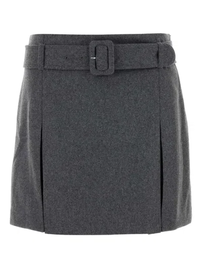Apc Cecile Pleated Skirt In Black