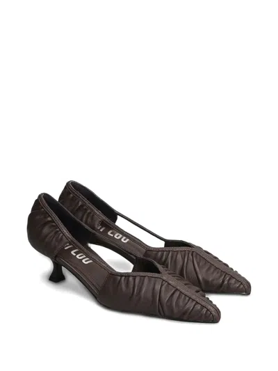 RIGEL 褶饰尖头低跟鞋（4.5厘米）