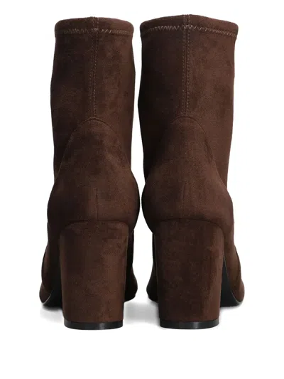 Bibi Lou High Heels Ankle Boots In Brown