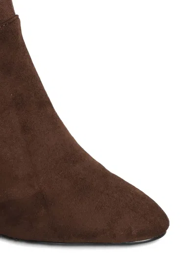 Bibi Lou High Heels Ankle Boots In Brown