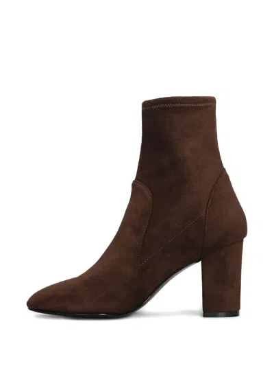 Bibi Lou High Heels Ankle Boots In Brown