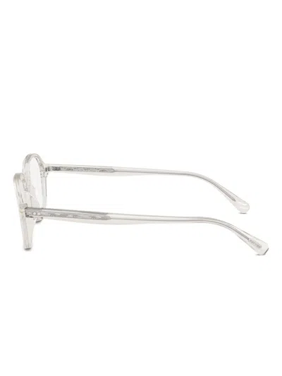 Oliver Peoples Round-frame Glasses In Brown