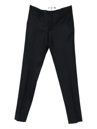 Incotex Pressed-crease Trousers In Black