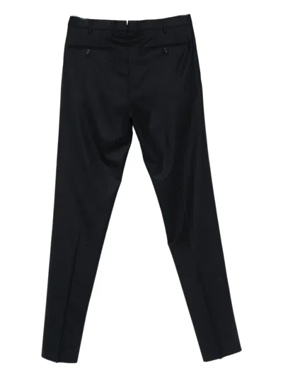 Incotex Pressed-crease Trousers In Black