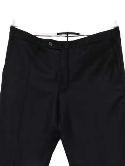 Incotex Pressed-crease Trousers In Black