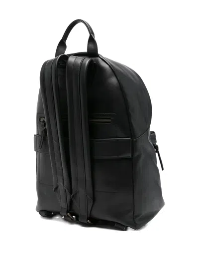 Officine Creative Oc Pack Leather Backpack In Black